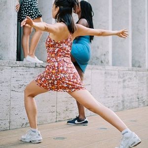 RARE Outdoor Voices Exercise Dress ~ Paprika Bloom